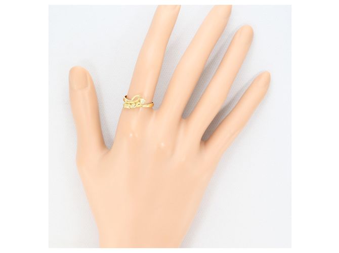 Autre Marque 18K Gelbgold-Ring mit Diamant Golden - Ansicht 6