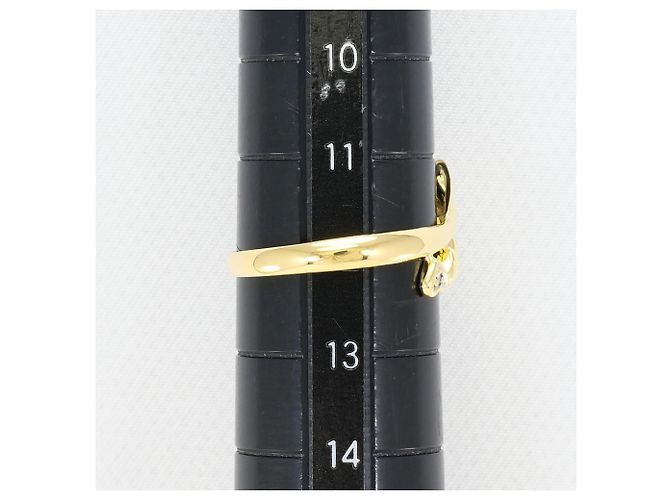Autre Marque 18K Gelbgold-Ring mit Diamant Golden - Ansicht 7