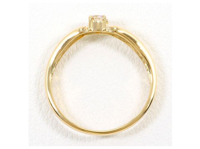 Autre Marque 18K Gelbgold-Ring mit Diamant Golden - Ansicht 2