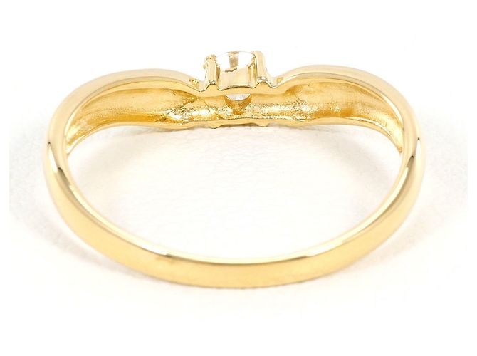 Autre Marque 18K Gelbgold-Ring mit Diamant Golden - Ansicht 3