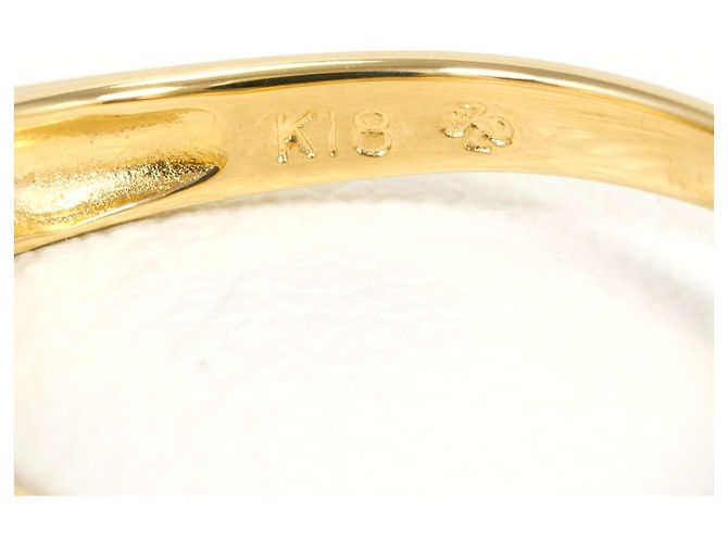 Autre Marque 18K Gelbgold-Ring mit Diamant Golden - Ansicht 5