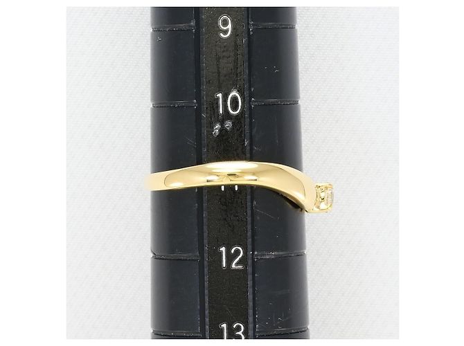 Autre Marque 18K Gelbgold-Ring mit Diamant Golden - Ansicht 7