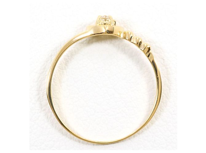 Autre Marque 18K Gelbgold-Ring mit Diamant Golden - Ansicht 2
