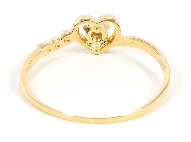 Autre Marque 18K Gelbgold-Ring mit Diamant Golden - Ansicht 3