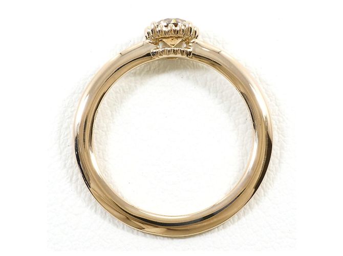 Autre Marque 18K Gelbgold-Ring mit braunem Diamanten Golden - Ansicht 2