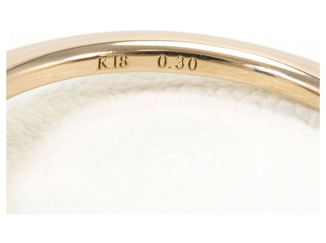 Autre Marque 18K Gelbgold-Ring mit braunem Diamanten Golden - Ansicht 4