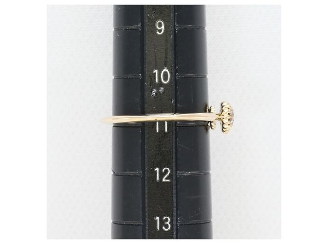 Autre Marque 18K Gelbgold-Ring mit braunem Diamanten Golden - Ansicht 6