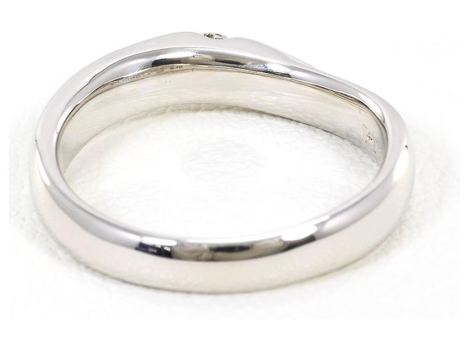 Autre Marque PT1000 Platin-Ring mit Diamant - Ansicht 3