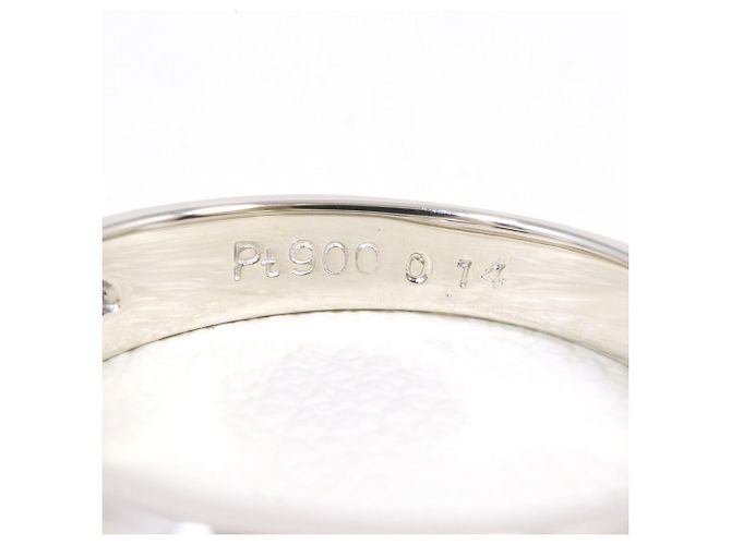 Autre Marque Platinring mit Diamant - Ansicht 4