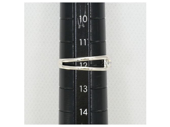 Autre Marque Platinring mit Diamant - Ansicht 6