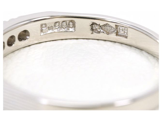 Autre Marque Platin 900 Ring mit Diamant - Ansicht 4