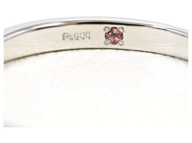 Autre Marque Platin-Ring mit rosa Turmalin und Diamant Pink - Ansicht 4