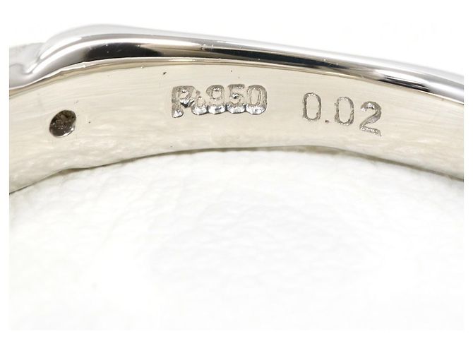 Autre Marque PT950 Platinring mit Diamant - Ansicht 5