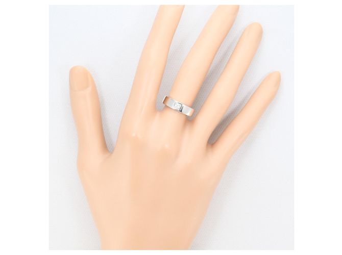 Autre Marque 18K Weißgold-Ring mit Diamant Golden - Ansicht 5
