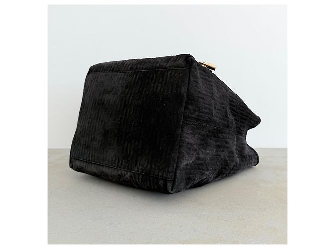 Louis Vuitton Whisper GM FW2008 Python Handle Suede Bag Rare Archive Marrone Nero - vista 10