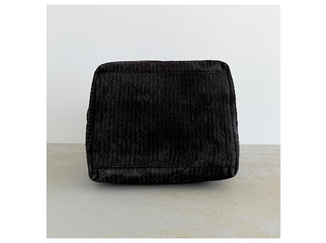 Louis Vuitton Whisper GM FW2008 Python Handle Suede Bag Rare Archive Marrone Nero - vista 11