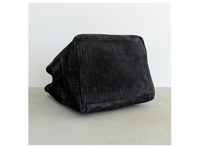 Louis Vuitton Whisper GM FW2008 Python Handle Suede Bag Rare Archive Marrone Nero - vista 12