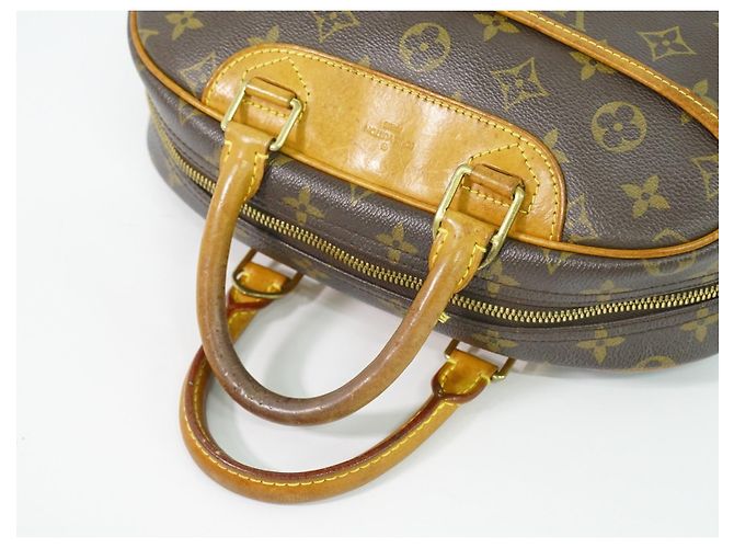 Borsa Louis Vuitton Trouville in tela Monogram medium Marrone - vista 6