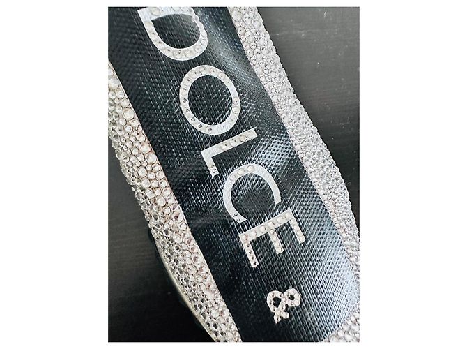 Dolce & Gabbana Strass-Sneaker Silber Schwarz - Ansicht 18