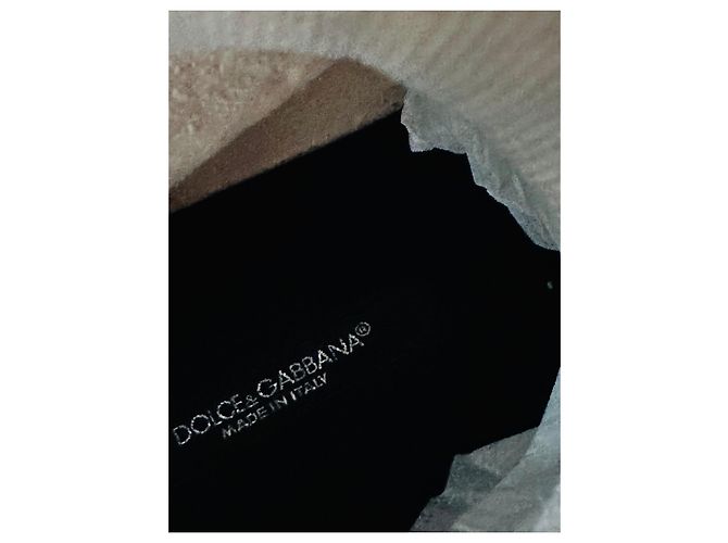 Dolce & Gabbana Strass-Sneaker Silber Schwarz - Ansicht 7