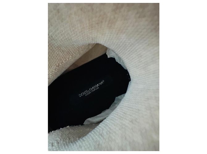 Dolce & Gabbana Strass-Sneaker Silber Schwarz - Ansicht 8