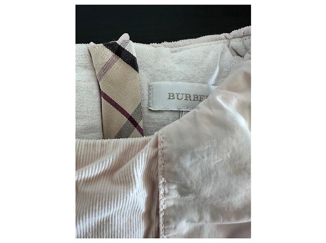 Burberry Mädchen Kleid aus rosa Cord Pink - Ansicht 2