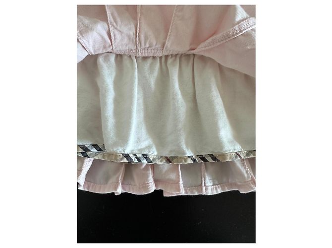 Burberry Mädchen Kleid aus rosa Cord Pink - Ansicht 5