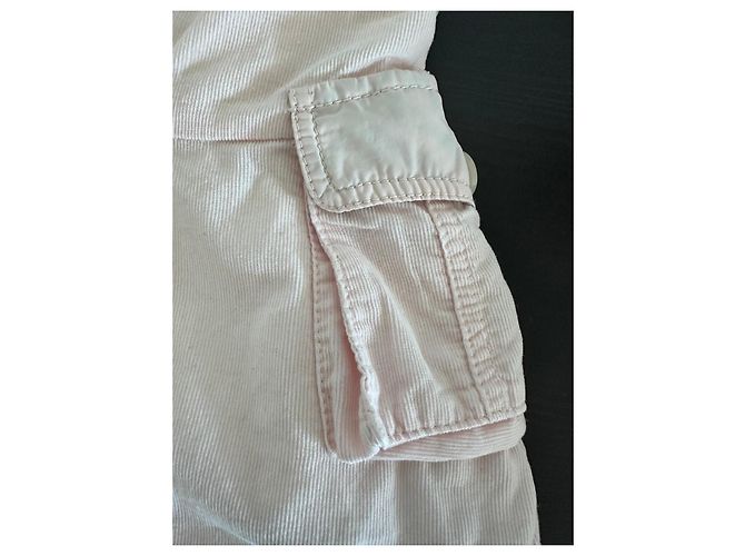 Burberry Mädchen Kleid aus rosa Cord Pink - Ansicht 6