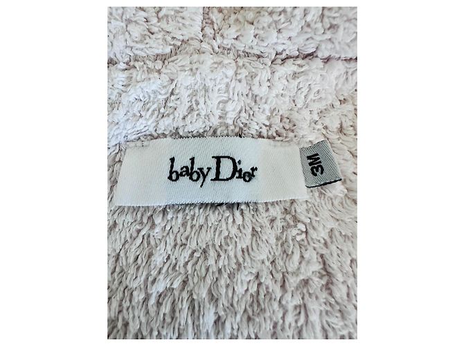 Baby Dior rosa Babyjacke aus Baumwolle mit Kapuze - Ansicht 13