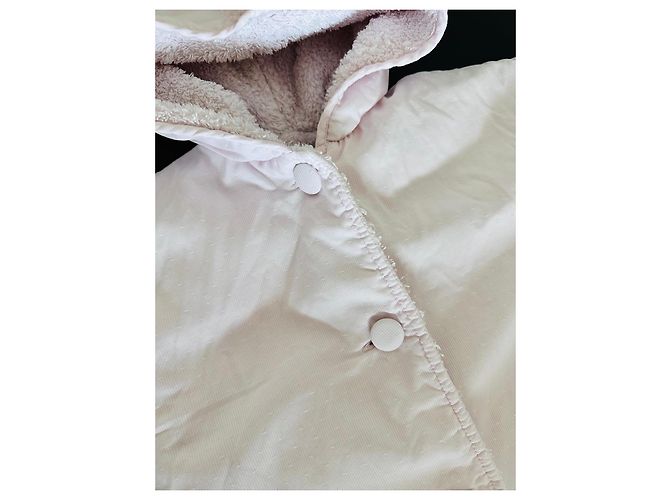 Baby Dior rosa Babyjacke aus Baumwolle mit Kapuze - Ansicht 4