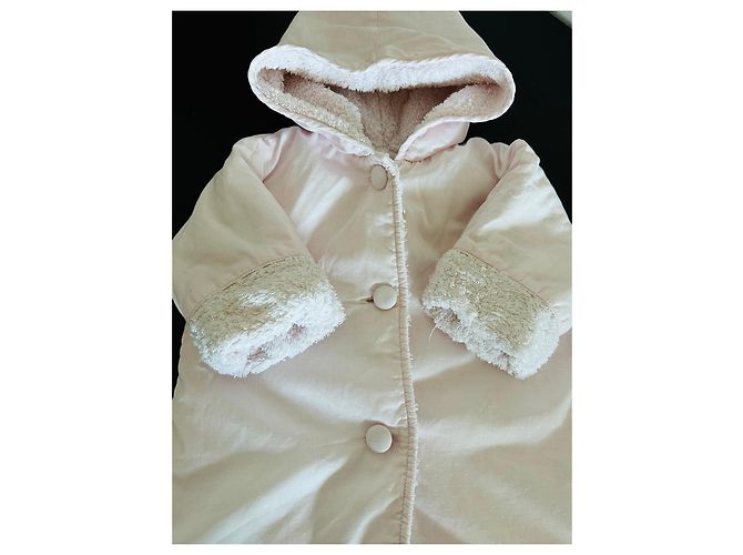Baby Dior rosa Babyjacke aus Baumwolle mit Kapuze - Ansicht 7