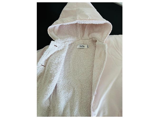 Baby Dior rosa Babyjacke aus Baumwolle mit Kapuze - Ansicht 9