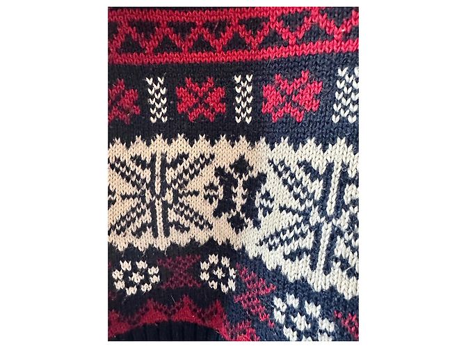 Polo Ralph Lauren Fair Isle Jacquard-Strickpullover Weiß Rot Dunkelblau - Ansicht 5