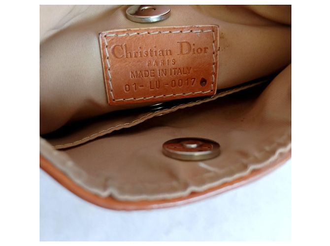 Christian Dior Borsa a Tracolla Monogram Marrone Beige - vista 9
