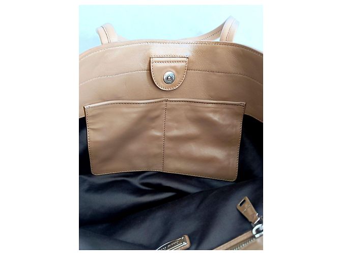 Borsa Tote Miu Miu in pelle marrone - vista 10