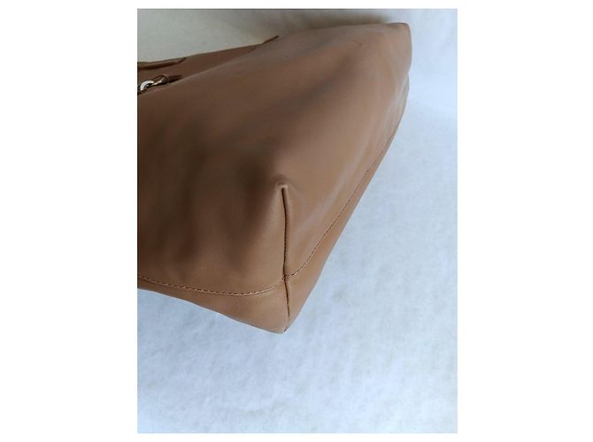 Borsa Tote Miu Miu in pelle marrone - vista 13