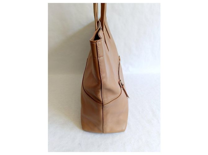 Borsa Tote Miu Miu in pelle marrone - vista 2
