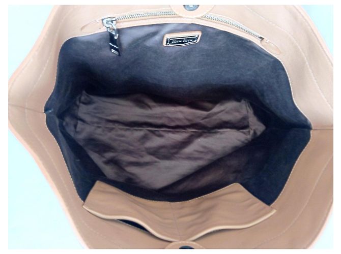 Borsa Tote Miu Miu in pelle marrone - vista 8