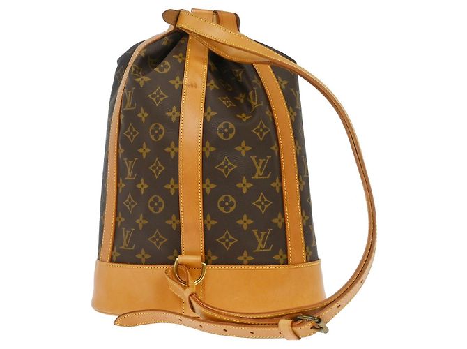 Zaino Louis Vuitton Randonnee Monogram Canvas PM Marrone - vista 2