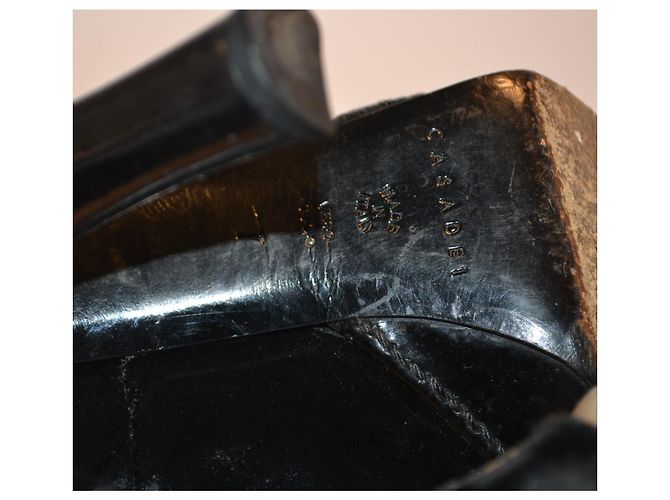 Casadei Décolleté nere in velluto con perle e cristalli Nero - vista 6