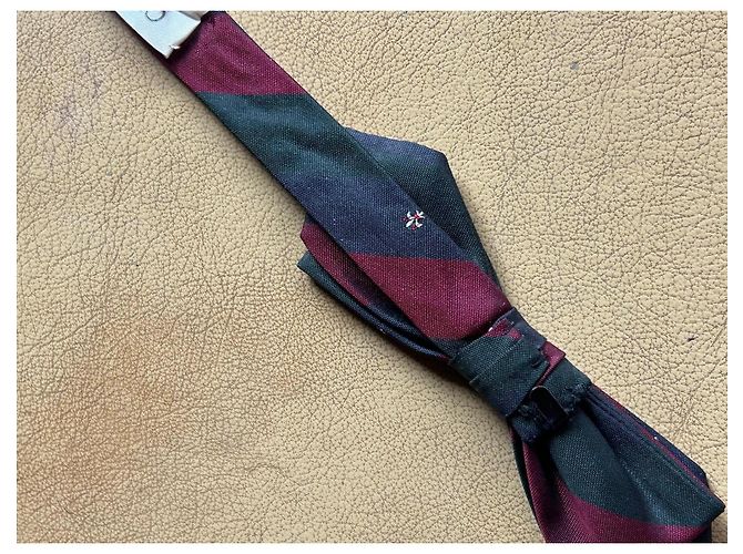 Autre Marque Set di Papillon e Pochette in Seta Hilditch & Key e Guy Apard Nero Blu Multicolore Verde oliva Prugna - vista 10