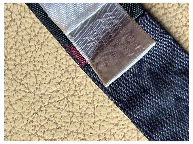 Autre Marque Set di Papillon e Pochette in Seta Hilditch & Key e Guy Apard Nero Blu Multicolore Verde oliva Prugna - vista 18