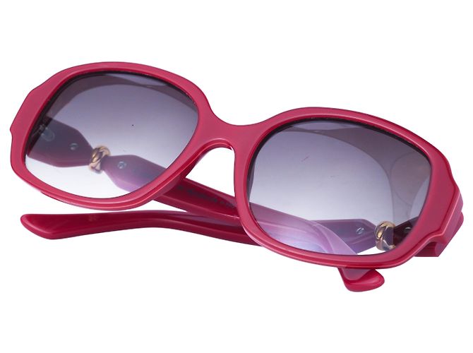 Gafas de sol Cartier Trinity Audrey 440 Red Acetate Roja - vista 3