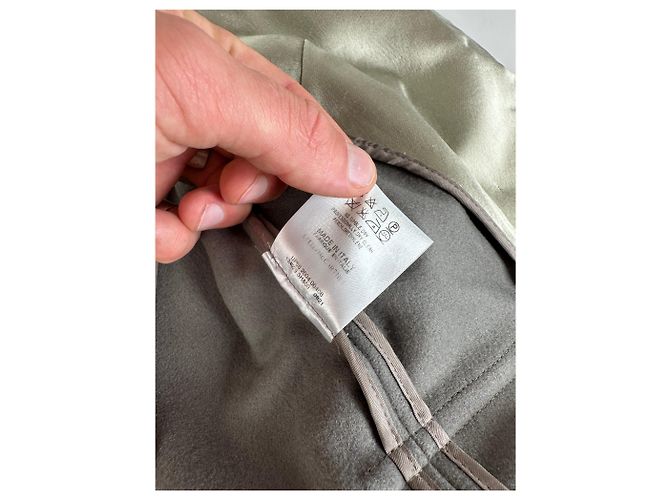 Stella Mc Cartney Vintage Stella McCartney Woll-Satin Blazer Grau Silber M - Ansicht 11