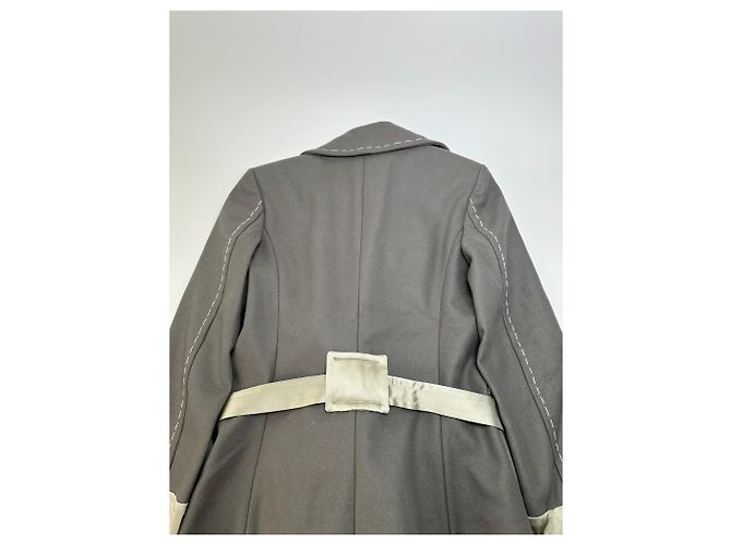 Stella Mc Cartney Vintage Stella McCartney Woll-Satin Blazer Grau Silber M - Ansicht 9
