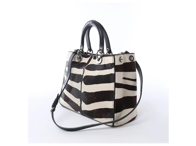 Borsa 2Way Dior Diorissimo Harako x Leather Marrone - vista 3