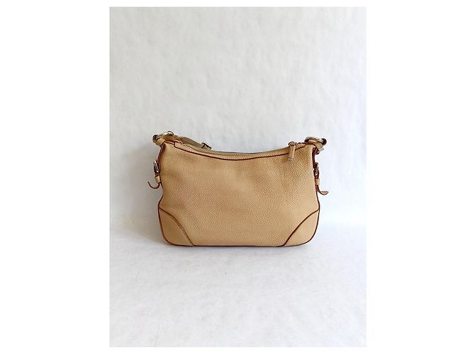 Prada Borsa a Tracolla in Pelle Beige - vista 3