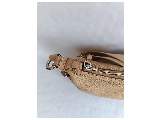 Prada Borsa a Tracolla in Pelle Beige - vista 9