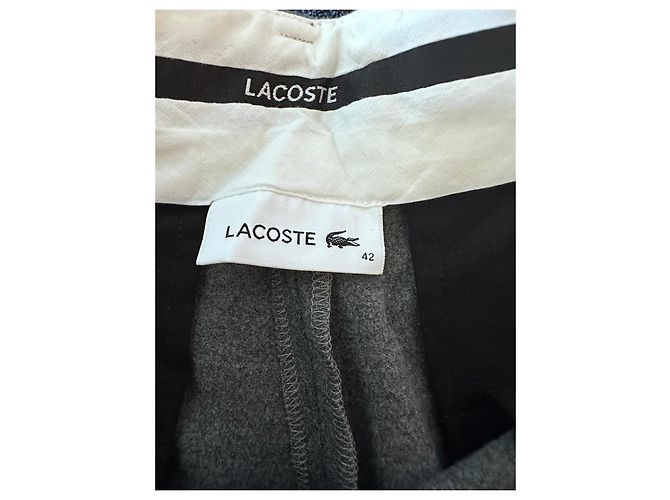 Lacoste weite graue Wollhose - Ansicht 10