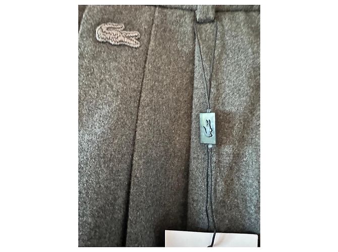 Lacoste weite graue Wollhose - Ansicht 4